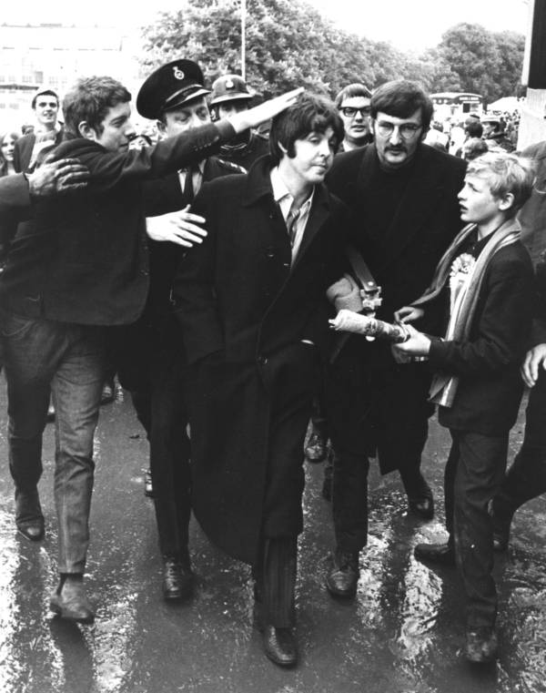 Beatles Fan Touching Mccartney