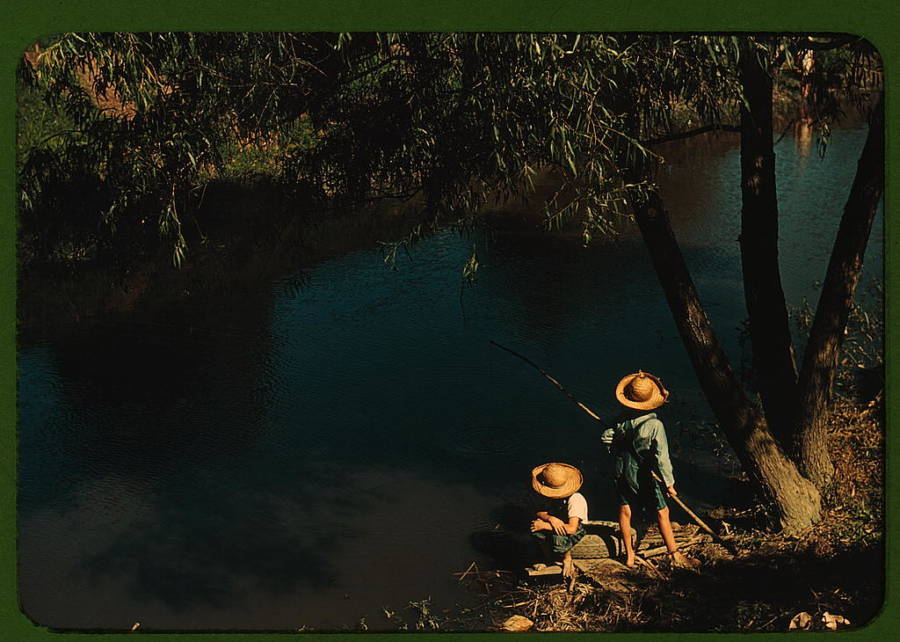 Cajun Children Fishing
