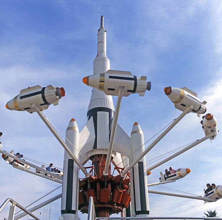 Disneyland Mid Century Rocket Ride