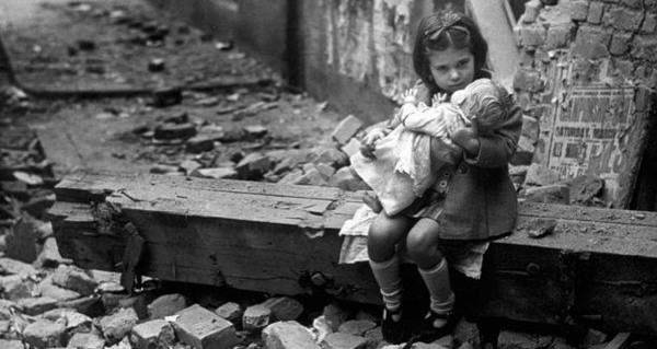 Image result for Girl with doll WW2 bombed Berlin