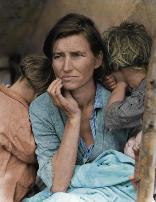 45 Heartbreaking Color Photos Of The Great Depression