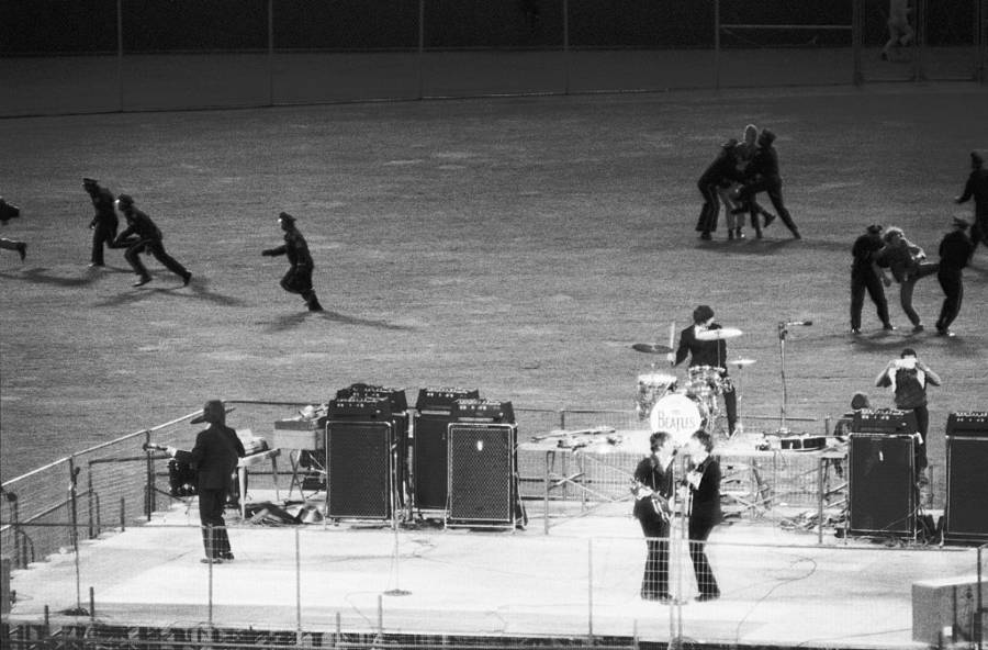 Police Clear Fans