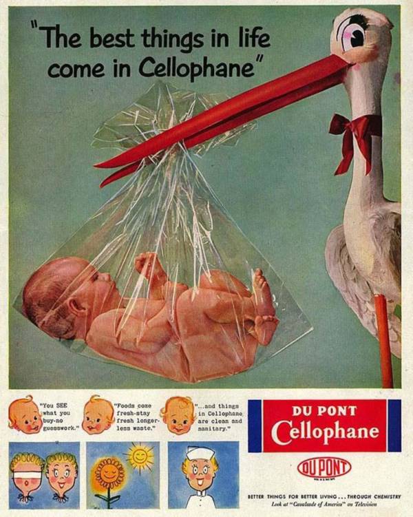 Cellophane Health Ad Du Pont
