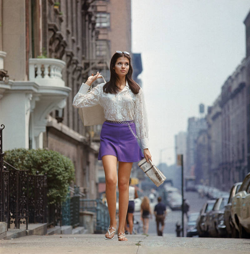 Girl Walking Down Street