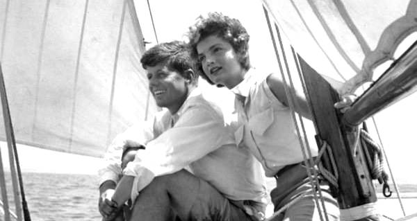 Kennedys Sitting On Boat