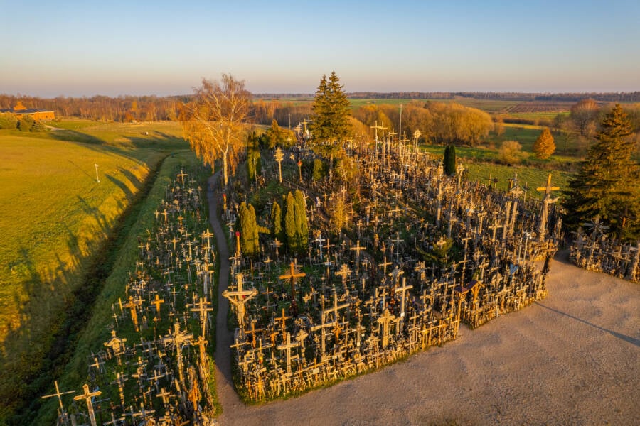 Panorama Of The Hill Of Crosses