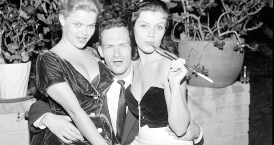 Hefner With Two Women