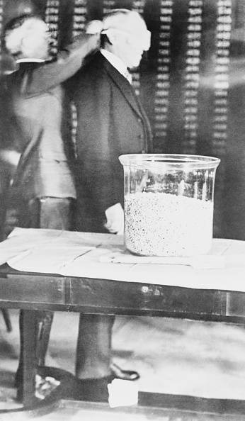 Blindfold Woodrow Wilson