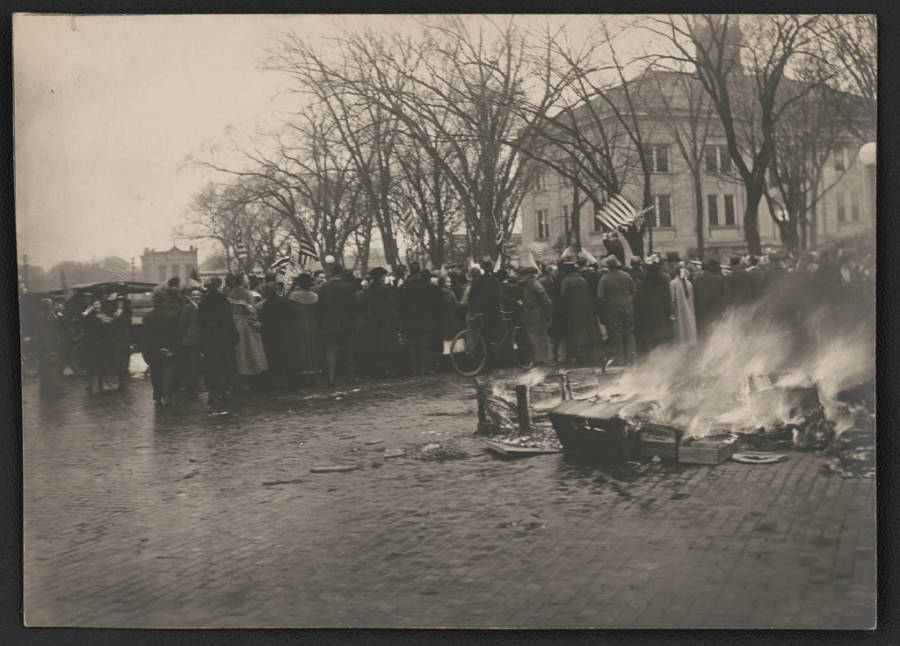 Burning German Textbooks