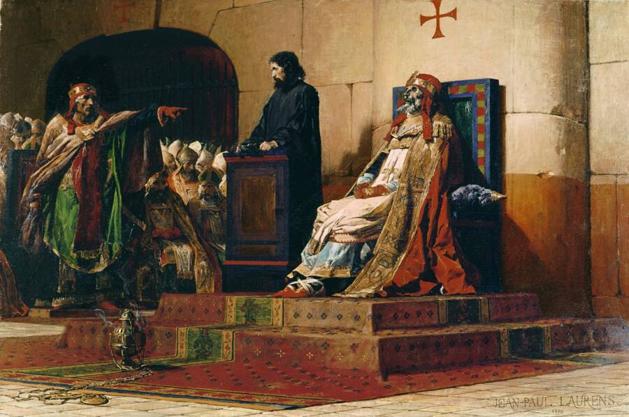 Cadaver Pope Trial Painting