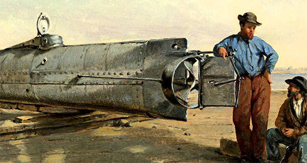 first submarine civil wam