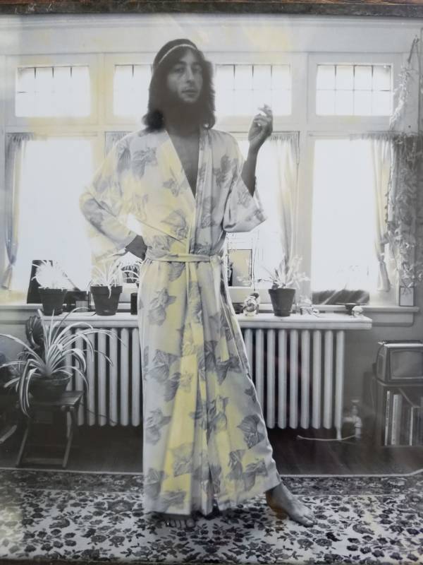 Dad Smoking In Robe