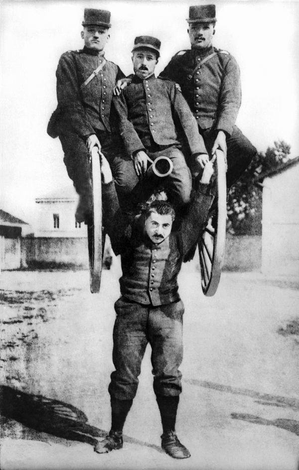 French Strongman Lifts Cannon