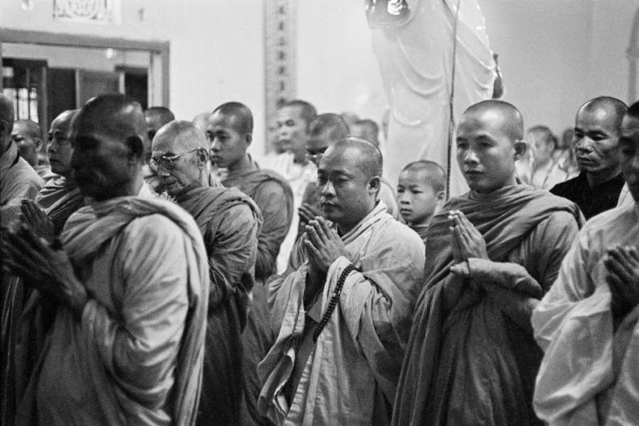 Monks Making Funeral Chants