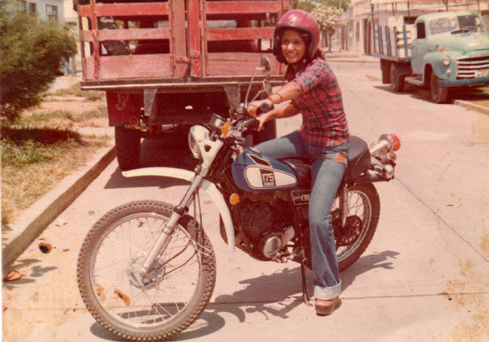 Woman On Motorbike