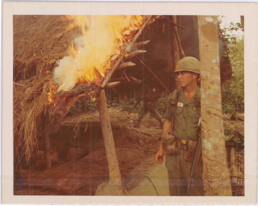 Vietnam War Photos Flames