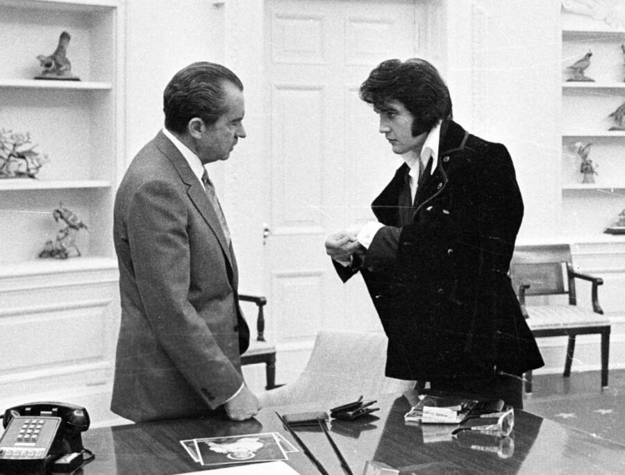 Elvis Og Nixon Snakker