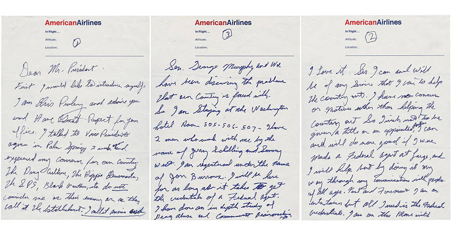 Elvis' Letters To Richard Nixon