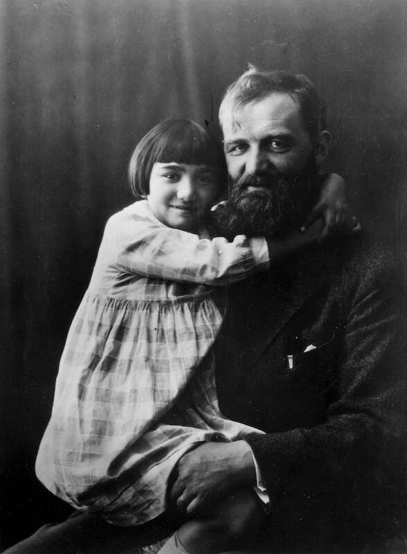 Peter Freuchen With His Daughter Pipaluk