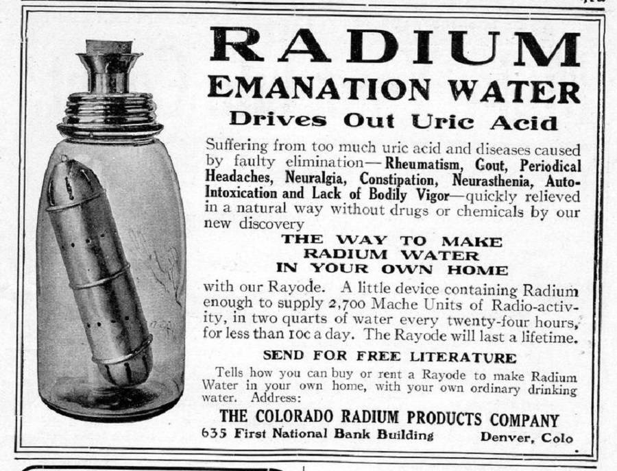 Ad For Radium Water