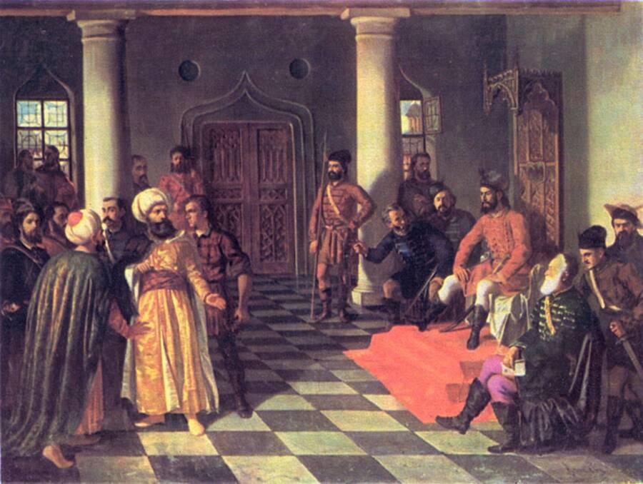 Vlad The Impaler With Turkish Envoys