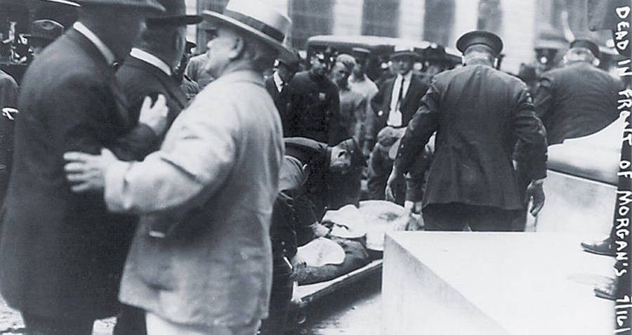 Man being carried on a stretcher 