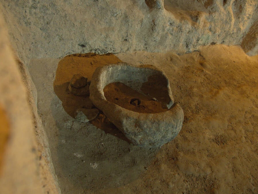 Ancient Bowl In Derinkuyu