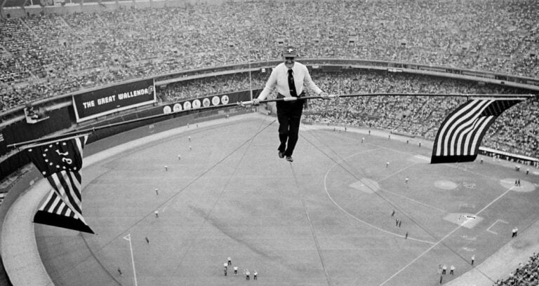 Featured Karl Wallenda On A Tightrope