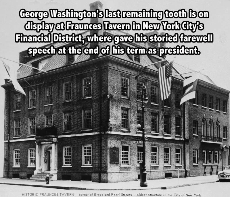 George Washington Tooth New York Facts