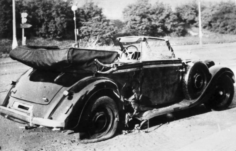Reinhard Heydrich's Car After Operation Anthropoid
