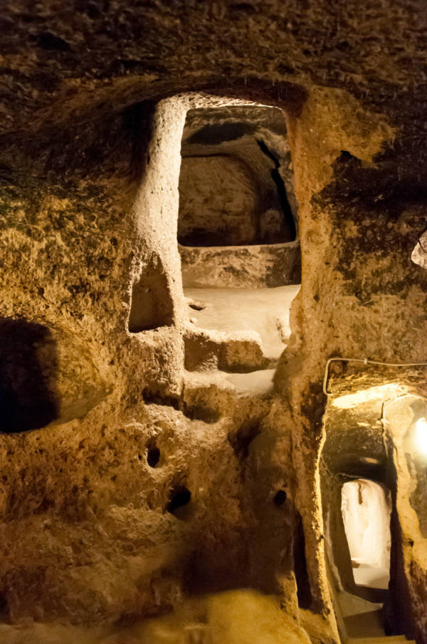 Inside Derinkuyu the underground city