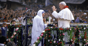 John Paul II and Mother Teresa