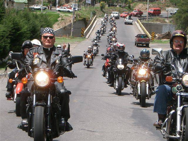 Dan Johnson riding a motorcycle