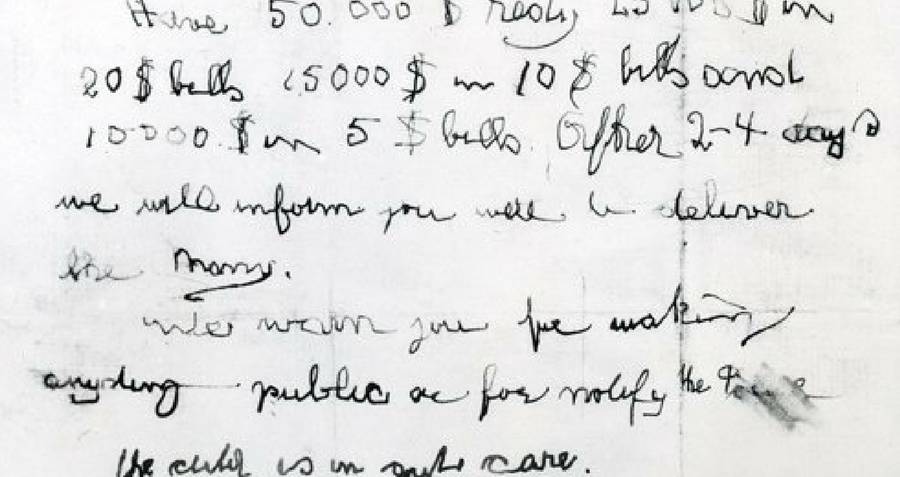 Lindbergh Ransom Note