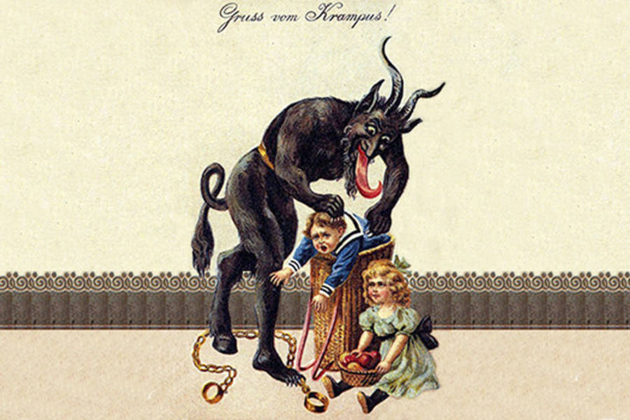 Old Krampus Card