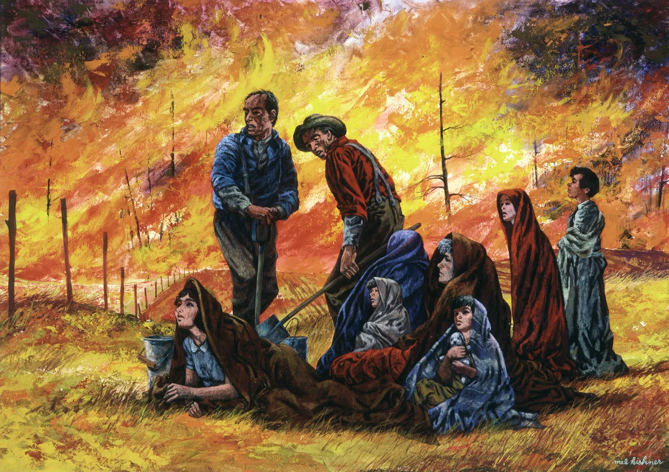 Painting Of Peshtigo Fire