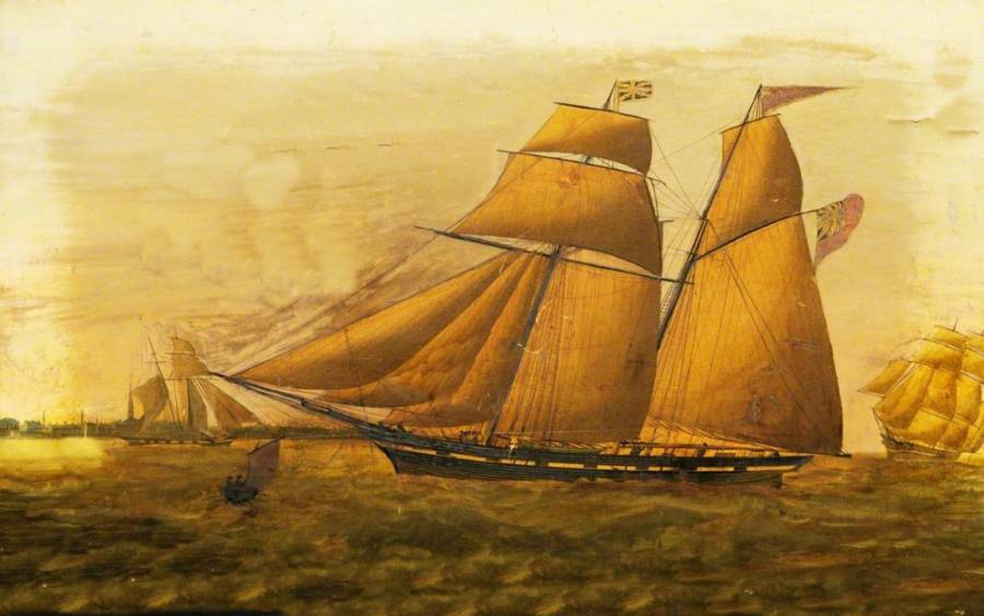 Painting of the Schooner Jenny