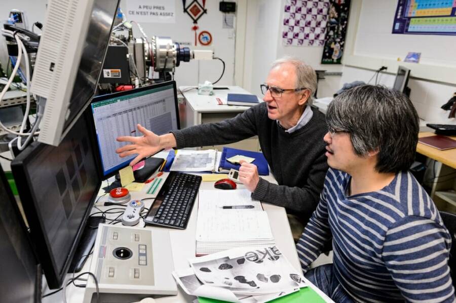 Valley And Researcher Using SIMS