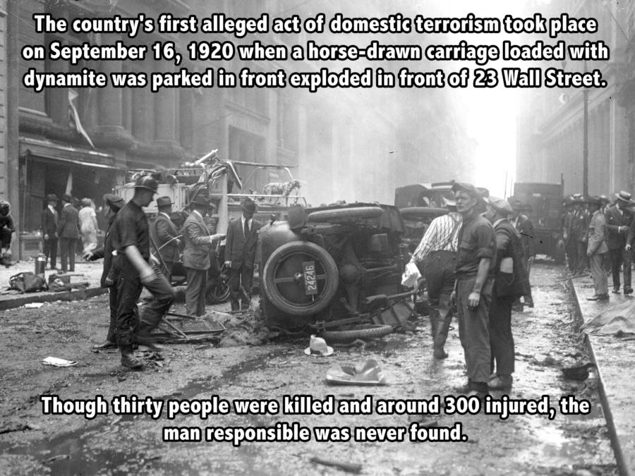 Wall Street Bomb In 1920