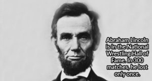Abraham Lincoln Wrestling Record