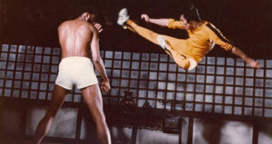 Bruce Lee Flying Kick Jabbar