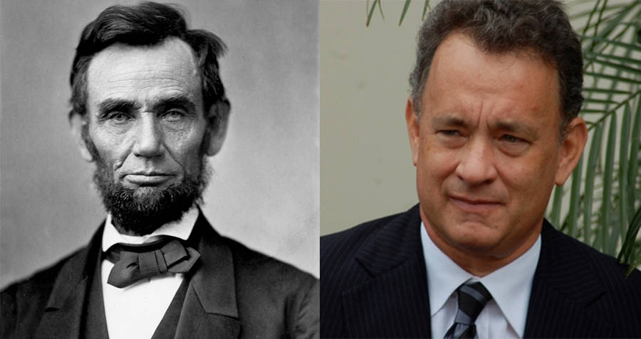 Abraham Lincoln and Tom Hanks