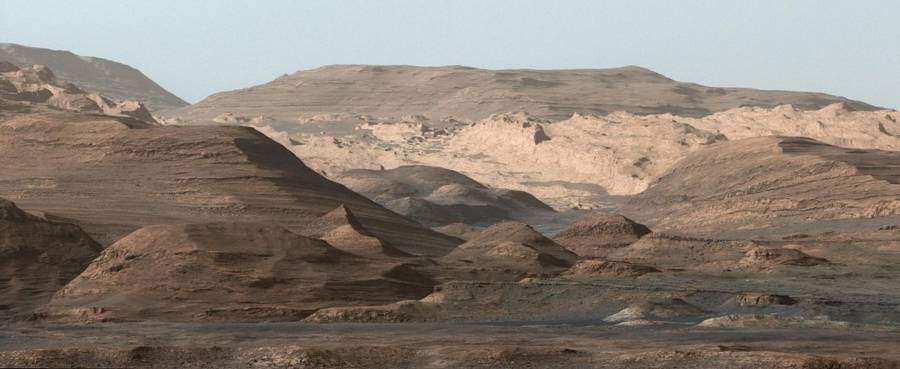 View of Mount Sharp on Mars