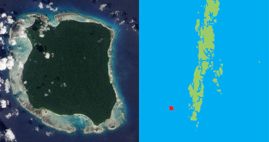 north sentinel island map