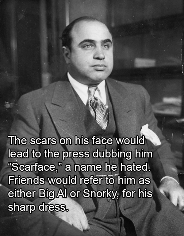 Al Capone Wearing A Suit