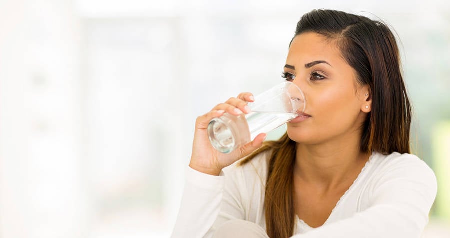 Woman Drinking Water