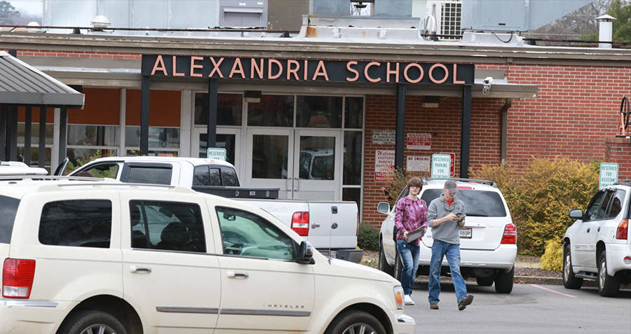 Alexandria School Students Walking