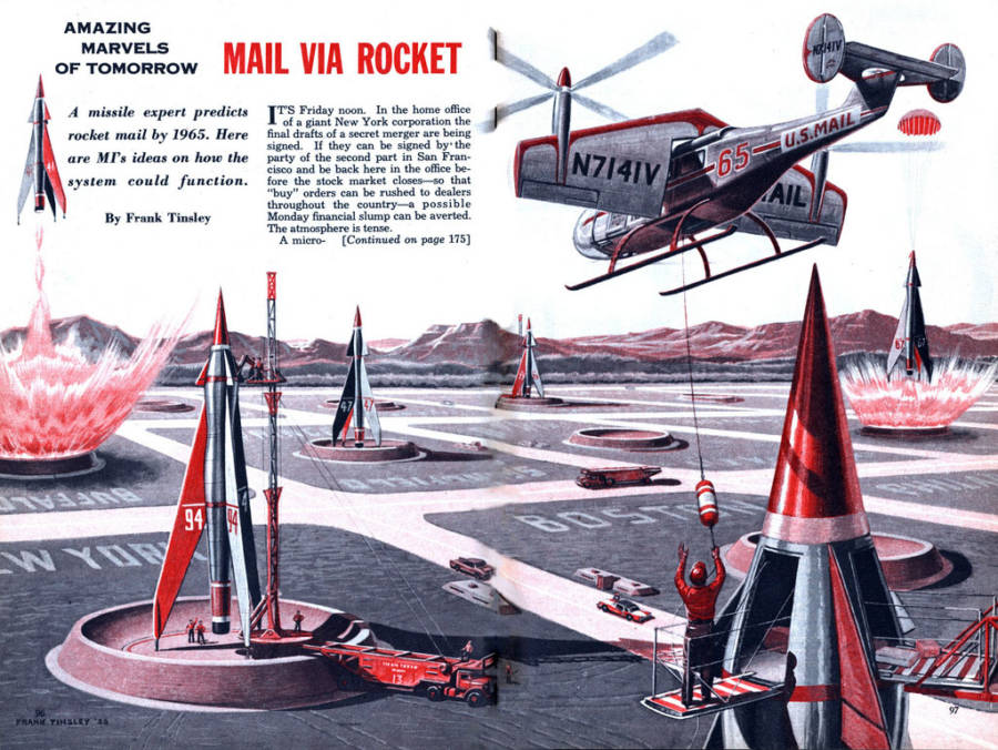 Mail Delivered By Rockets And Planes