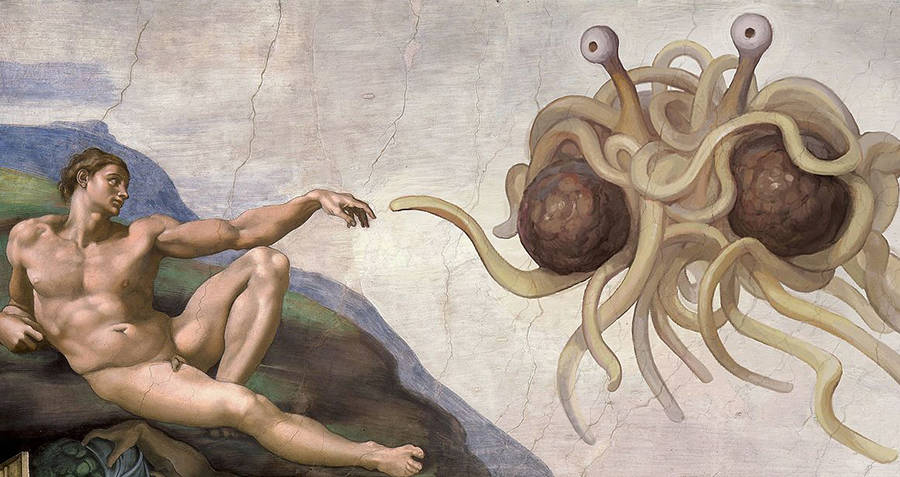 Pastafarianism Touched By His Noodly Appendage