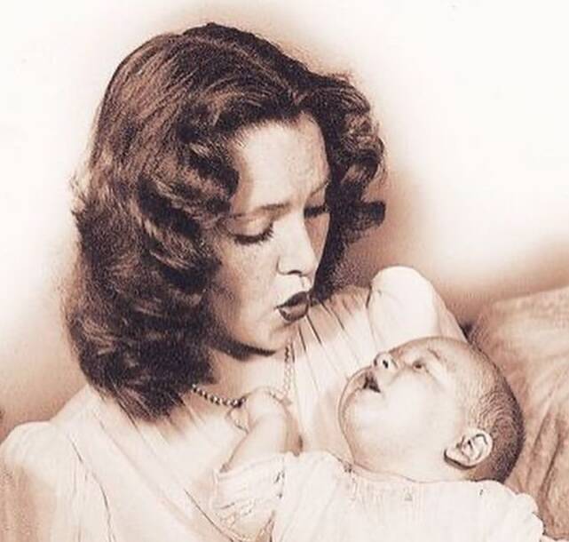 Barbara Daly Baekeland Holding Her Son